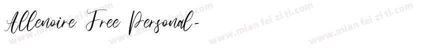 Allenoire Free Personal字体转换